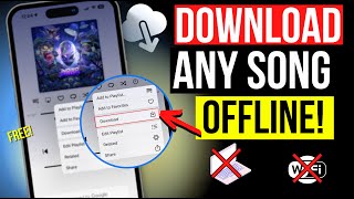 How To DOWNLOAD ANY MUSIC on iPHONE 2024 Offline Music [upl. by Eltsyrk841]