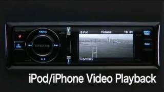 Kenwood KIV700 Video Playback from iPod [upl. by Newol]