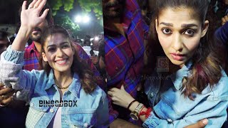 Nayanthara Theatre Visit Kaathuvaakula Rendu Kaadhal  Vijay Sethupathi  Vignesh Shivan Nayan KRK [upl. by Sewell]