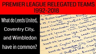 Premier League Relegated Teams  Year By Year [upl. by Yaresed]