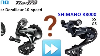 Shimano Ultegra r8000 rear derailleur review tiagra 4700 comparison upgrade [upl. by Namrac]