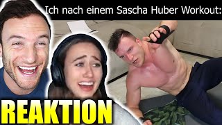 Sascha Huber und Paulina Wallner reagieren auf Sascha Huber Memes  Prozisboss 3 [upl. by Annibo]