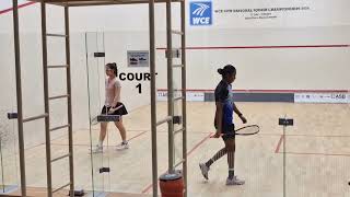 Doyce Lee Ye San v Sehveetrraa Kumar Wce Squash Nationals 2 August 2024 [upl. by Acnalb]