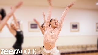 Maddie Ziegler Learns a Dance Routine with The Rockettes [upl. by Aldercy]