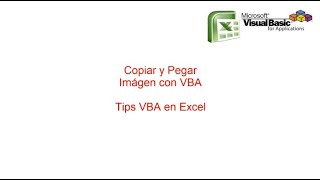 Copiar y Pegar Imagenes con VBA [upl. by Ciardap213]