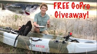 Catch n Cook  Kayak Perch Fishing   GoPro Giveaway [upl. by Ogram315]