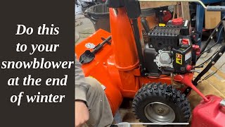 How to drain the gas from a snowblower [upl. by Leummas]