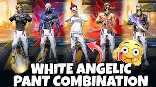 WHITE ANGELIC PANT COMBINATION  FREE FIRE ANGELIC ROYALE  FREE FIRE NEW EVENT  ANGELIC PANT [upl. by Caldwell]