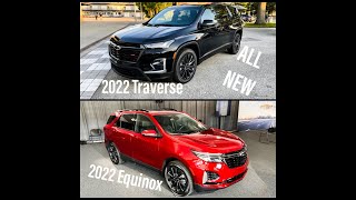 ALL NEW 2022 Chevy Equinox and Traverse  FIRST LOOK AND WALK AROUND [upl. by Koziara]