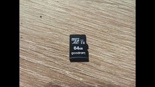 Распаковка Карты памяти Goodram microSDXC 64GB UHSI class 10 [upl. by Damien]