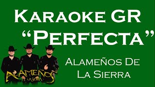 Karaoke  Perfecta  Alameños De La Sierra [upl. by Gipps]