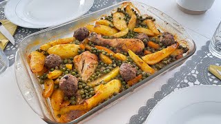 Poulet Rôti au Four avec Légumes  Un Plat Savoureux et Facile à Préparer [upl. by Brogle]