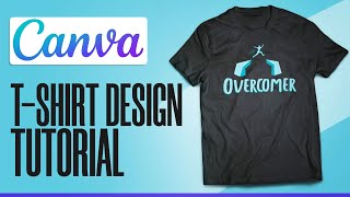 Create TShirt Designs On Canva To Sell  Canva amp ECommerce [upl. by Tilney]