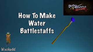 OSRS How to Make Water Battlestaffs Regular amp Ironman [upl. by Nytsud566]