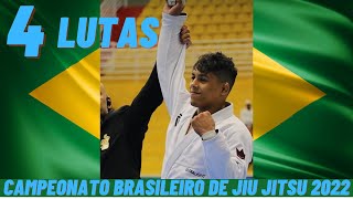 Micael Galvão As 4 lutas do Brasileiro de Jiu Jitsu 2022 [upl. by Nonnag329]