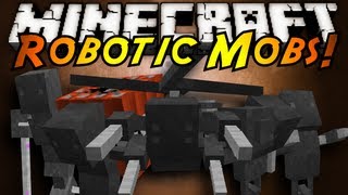 Minecraft Mod Showcase  ROBOTIC MOBS [upl. by Dazhahs185]