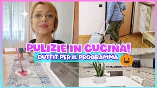 PULIZIE DI ROUTINE CUCINAVI MOSTRO IL MIO OUTFIT DEL PROGRAMMA😱 [upl. by Zena]