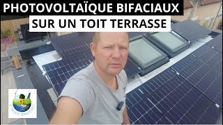 🇫🇷PHOTOVOLTAÏQUE SUR UN TOIT TERRASSE🇫🇷 [upl. by Mickey]