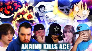 Akainu Kills Ace  Reaction Mashup [upl. by Ellek387]