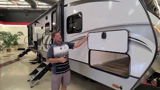 2023 COUGAR 29BHS by Keystone RV Great Family Floorplan wDouble Corner Bunks  unique rear door [upl. by Gnuh]