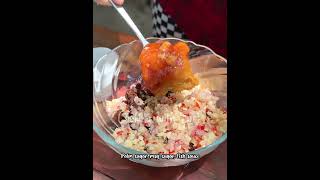 Fresh shrimp fry salad cooking countrycookingshorts food [upl. by Beall]