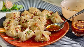 Spicy Crunchy FalvourfulSoft amp Juicy Chicken Momo Recipe 😋Chicken Dim Sum Recipe in Bangla [upl. by Audry]