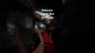 Laxmi Bus Accident at Balasore overbridge 🥺shortsvideo busaccidentnews balasore viralvideo [upl. by Htebsle]