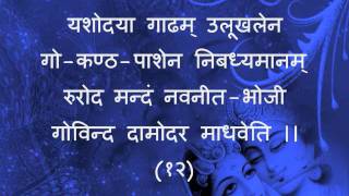 Govind Damodar Stotram Part 13 [upl. by Arev]