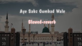 Ay Sabz Gumbad Wale  Slowed Reverb naat  Emotional Dua  Naat Sharif  Tabrej Official 313 [upl. by Hance167]