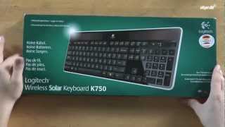 Logitech K750 Wireless Solar  Unboxing amp Review deutsch [upl. by Eenoj]