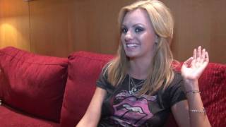 ALEXANDRA STAN Interview in Vienna Austria quotMr Saxobeatquot [upl. by Eirehc]