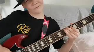 Back in black solo By 8 year old Taj farrant [upl. by Estele723]