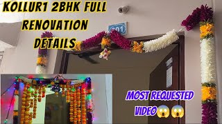 kollur1 2bhk dignity housesfull renovation details most requested video😱😱kollur1 2bhk houses [upl. by Neerac]