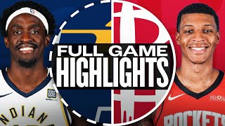 PACERS at ROCKETS  FULL GAME HIGHLIGHTS  November 20 2024 [upl. by Sido]