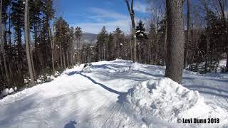 Bretton Woods Snowboarding in 4K Rosebrook Glades [upl. by Nylarac]