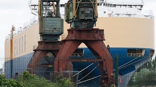 Morning Celesta Hartland Point Cargo Ship RORO Car Carrier Vessel Port Szczecin [upl. by Sheila]