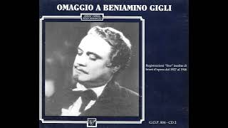 Benimiano Gigli LIVE in La sonnambula Roma 1939 RARE [upl. by Oiram]