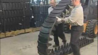 Midwest Equipment How To Install Over The Tire OTT Tracks On Skid Steer [upl. by Hazrit]