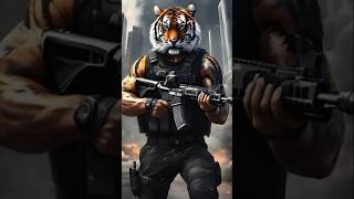 Tiger Humanied ready for war💥army shorts viralshorts viraltigershorts tigerarm youtubeshorts [upl. by Isahella612]