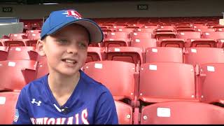 WWII Vet Young Fan Reunite At Bisons Game [upl. by Eilahs]