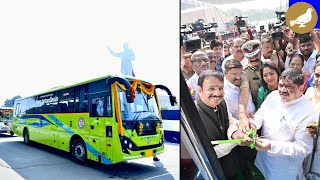 80 New TSRTC buses Inaugurated by Minister Ponnam Prabhakar [upl. by Carisa]