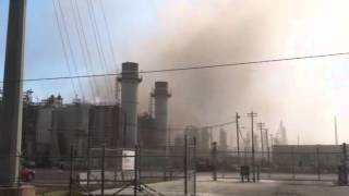 Fire at BPs Texas City refinery [upl. by Moe]