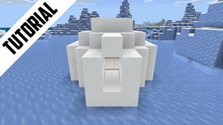 Minecraft How to Build an Igloo Step By Step [upl. by Pantia983]