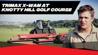 Trimax XWAM Mowing Knotty Hill Golf Course [upl. by Anilorac]