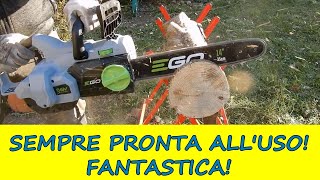 Motosega a batteria EGO CS1401E con barra da 35 cm Test completo [upl. by Atnoid924]