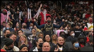 The Crowd Erupts with Lets Go Raptors Chants [upl. by Manlove813]