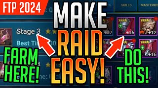 10 TIPS TO MAKE RAID EASY  Raid Shadow Legends [upl. by Ethbun]