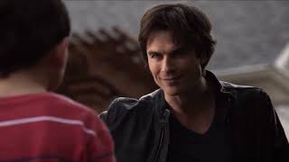 Damon Sees An Old Couple And Decides To Take The Cure  The Vampire Diaries 6x21 Scene [upl. by Aikym]