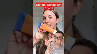 ❌ BEWARE THIS SUNSCREEN SCAM  Mineral Sunscreen Issues shorts [upl. by Ailahtan]