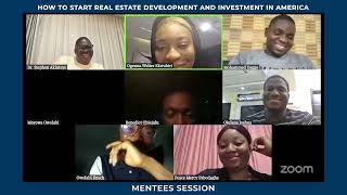 REAL ESTATE DEVELOPMENT AND INVESTMENT IN AMERICA Mentee Session [upl. by Had208]